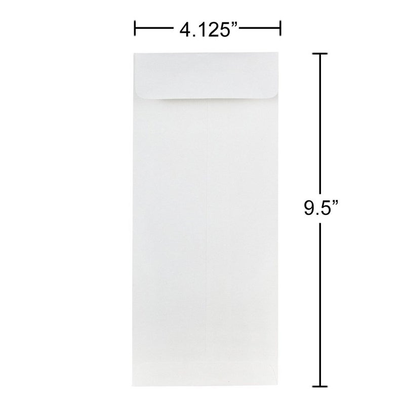 JAM PAPER #10 Policy Business Strathmore Envelopes - 4 1/8 x 9 1/2 - Bright White Wove - 50/Pack - Image 4